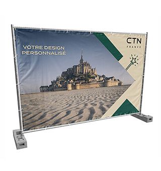 Bâche barrière travaux