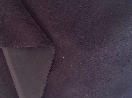 Tissu Suédine Noir Pes Fr 300cm
