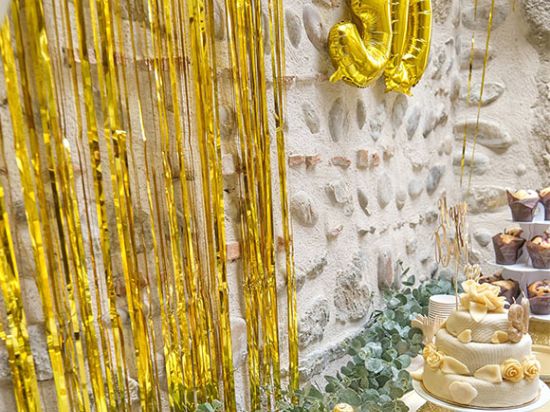 Spaghetti Gold 100cm x 200cm