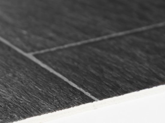 PVC Vinyl Bois Noir 2m Cfl-s1