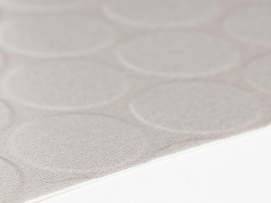PVC Drops Noppenvinyl Gris Moyen 2m Bfl-s1