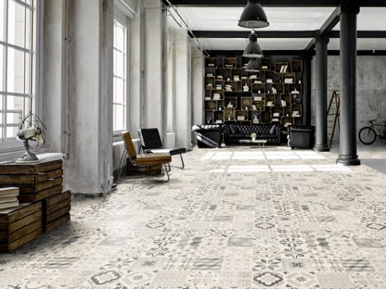 Sol PVC Carreau de Ciment 2m Cfl-s1