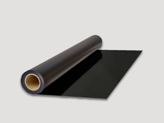 Sol Pvc Miroir Noir 135 cm ignifugé Bfl-s1