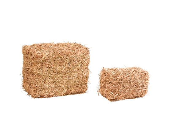 Botte de paille polystyrène avec paille