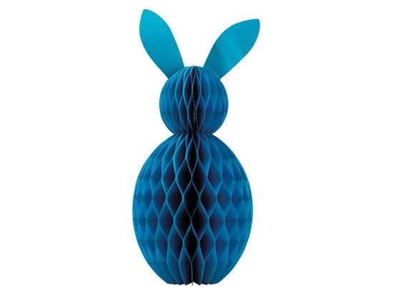 Lapin de Pâques en papier nid d'abeille - 60cm