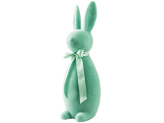 Lapin de Pâques en polystyrène décoratif vert clair