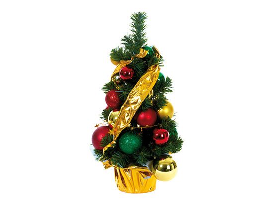 Petit Sapin de Noël Artificiel Décoré  45 cm – Déco Instantanée