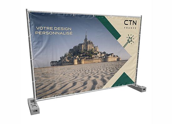 Bâche barrière travaux