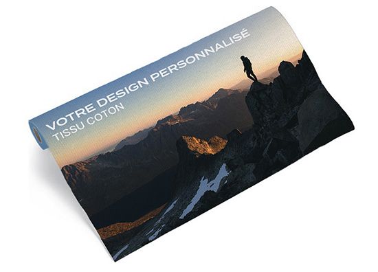 Coton imprimé événementiel ignifugé M1 sur mesure