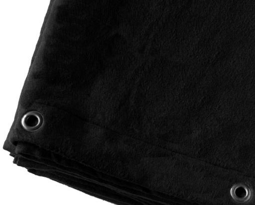 Telón algodón opaco negro 300g - 6mx3m