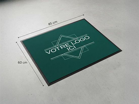 Tapis PVC avec  Bordures Physiques - 60x85cm