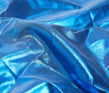Voile Lamé Bleu 100% 300cm