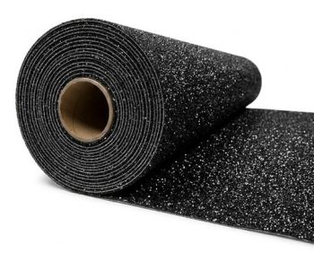 Moqueta ferial giltter Negra 2m Bfl-s1