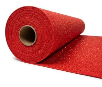Moqueta ferial giltter  Roja  2m Bfl-s1