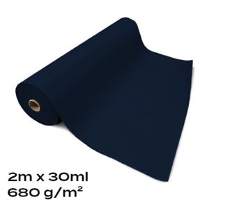 Moquette Aiguilletée de Stand Filmée Bleu Nuit 2m Cfl-s1