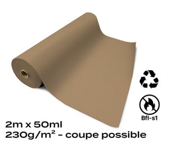 Moquette Recyclable Rewind Flat Filmée Beige 2m Bfl-s1