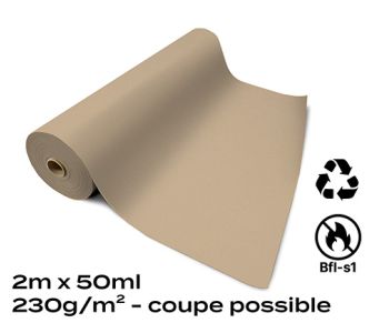 Moquette Recyclable Rewind Flat Filmée Sable 2m Bfl-s1