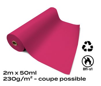Moquette Recyclable Rewind Flat Filmée Fuschia 2m Bfl-s1
