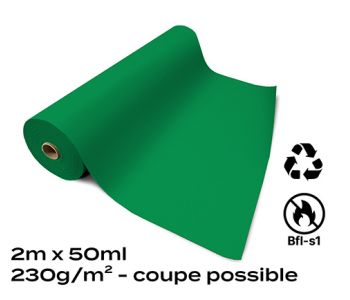 Moquette Recyclable Rewind Flat Filmée Vert Pré 2m Bfl-s1
