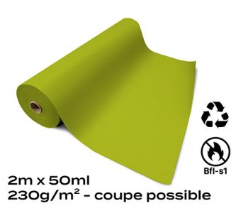 Moquette Recyclable Rewind Flat Filmée Pistache 2m Bfl-s1