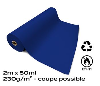 Moquette Recyclable Rewind Flat Filmée Bleu Royal 2m Bfl-s1