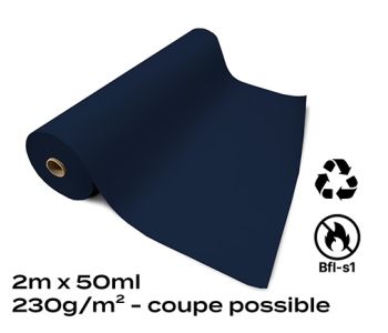 Moquette Recyclable Rewind Flat Filmée Bleu Nuit 2m Bfl-s1