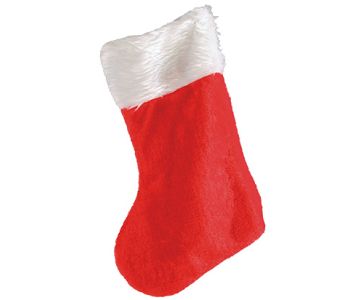 Chaussette Déco Noël 40 cm – Tissu Style Père Noël
