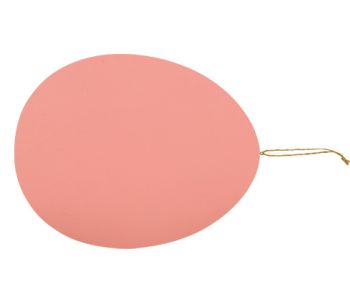 Oeuf de Pâques en bois - 30cm - rose