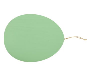 Oeuf de Pâques en bois - 30cm - menthe