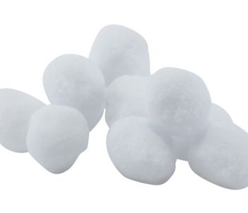 Boule de neige artificielle 6 cm en sachet de 12 pièces
