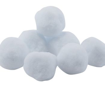 Boule de neige artificielle 8 cm  sachet de 8 pièces – Déco hiver réaliste