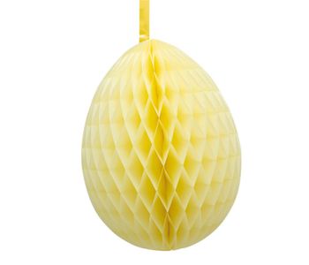 Œufs en papier gaufré jaune