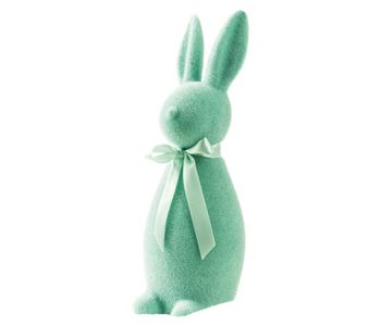 Lapin de Pâques en polystyrène décoratif vert clair