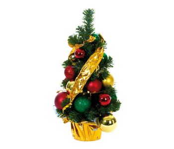 Petit Sapin de Noël Artificiel Décoré 45 cm – Déco Instantanée