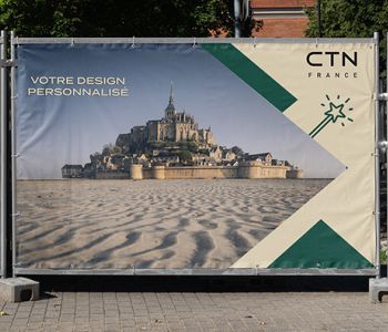 Bâche barrière travaux