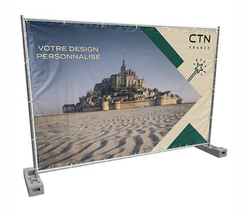 Bâche barrière travaux