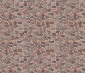 Moquette Ignifugée Imitation Pavé de Paris Rouge 150cm