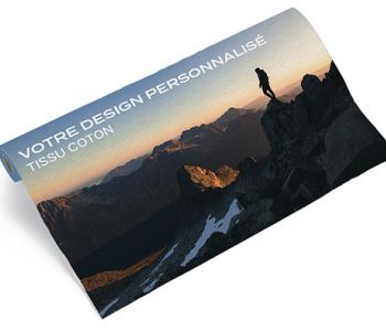 Coton imprimé événementiel ignifugé M1 sur mesure