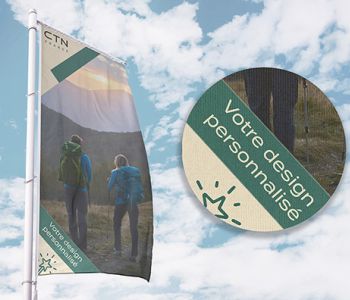 Impression maille drapeau – HD, léger & résistant