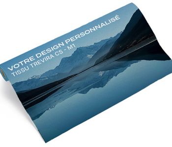 Impression tissu Trevira CS résistant et ignifugé M1