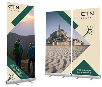 Rollup personnalisable 80cm x 200cm de haut